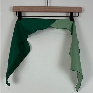 Vintage Green Two-Tone Women’s Scarf Neck Tie